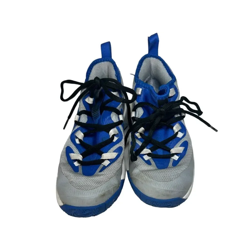 Nike Boys Future Court 2 BQ5628-004 Gray Blue Basketball Sneakers Size 1Y US